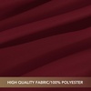 image:imagesancua Round Tablecloth 108 Inch Diameter 6 Pack Burgundy  Circle Polyester Fabric Table Cloth for Chiristmas Party Reception Banquet Birthday Washable Formal Table Cover Fit 4296 Inch TablesBurgundy