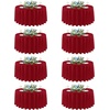 image:imagesancua Round Tablecloth 108 Inch Diameter 6 Pack Burgundy  Circle Polyester Fabric Table Cloth for Chiristmas Party Reception Banquet Birthday Washable Formal Table Cover Fit 4296 Inch TablesRed