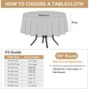 image:imagesancua Round Tablecloth 108 Inch Diameter 6 Pack Burgundy  Circle Polyester Fabric Table Cloth for Chiristmas Party Reception Banquet Birthday Washable Formal Table Cover Fit 4296 Inch TablesHunter Green
