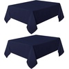 image:imagesancua Round Tablecloth 108 Inch Diameter 6 Pack Burgundy  Circle Polyester Fabric Table Cloth for Chiristmas Party Reception Banquet Birthday Washable Formal Table Cover Fit 4296 Inch TablesNavy Blue
