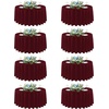 image:imagesancua Round Tablecloth 108 Inch Diameter 6 Pack Burgundy  Circle Polyester Fabric Table Cloth for Chiristmas Party Reception Banquet Birthday Washable Formal Table Cover Fit 4296 Inch TablesBurgundy