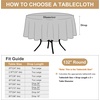 image:imagesancua Round Tablecloth 108 Inch Diameter 6 Pack Burgundy  Circle Polyester Fabric Table Cloth for Chiristmas Party Reception Banquet Birthday Washable Formal Table Cover Fit 4296 Inch TablesHunter Green