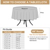 image:imagesancua Round Tablecloth 108 Inch Diameter 6 Pack Burgundy  Circle Polyester Fabric Table Cloth for Chiristmas Party Reception Banquet Birthday Washable Formal Table Cover Fit 4296 Inch TablesPink