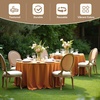 image:imagesancua Round Tablecloth 108 Inch Diameter 6 Pack Burgundy  Circle Polyester Fabric Table Cloth for Chiristmas Party Reception Banquet Birthday Washable Formal Table Cover Fit 4296 Inch TablesBronze