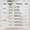 image:imagesancua Round Tablecloth 108 Inch Diameter 6 Pack Burgundy  Circle Polyester Fabric Table Cloth for Chiristmas Party Reception Banquet Birthday Washable Formal Table Cover Fit 4296 Inch TablesBlack