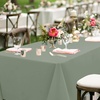image:imagesancua Round Tablecloth 108 Inch Diameter 6 Pack Burgundy  Circle Polyester Fabric Table Cloth for Chiristmas Party Reception Banquet Birthday Washable Formal Table Cover Fit 4296 Inch TablesSage Green