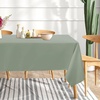 image:imagesancua Round Tablecloth 108 Inch Diameter 6 Pack Burgundy  Circle Polyester Fabric Table Cloth for Chiristmas Party Reception Banquet Birthday Washable Formal Table Cover Fit 4296 Inch TablesSage Green