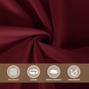image:imagesancua Round Tablecloth 108 Inch Diameter 6 Pack Burgundy  Circle Polyester Fabric Table Cloth for Chiristmas Party Reception Banquet Birthday Washable Formal Table Cover Fit 4296 Inch TablesBurgundy