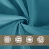 image:imagesancua Round Tablecloth 108 Inch Diameter 6 Pack Burgundy  Circle Polyester Fabric Table Cloth for Chiristmas Party Reception Banquet Birthday Washable Formal Table Cover Fit 4296 Inch TablesTeal