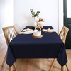 image:imagesancua Round Tablecloth 108 Inch Diameter 6 Pack Burgundy  Circle Polyester Fabric Table Cloth for Chiristmas Party Reception Banquet Birthday Washable Formal Table Cover Fit 4296 Inch TablesNavy Blue
