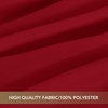 image:imagesancua Round Tablecloth 108 Inch Diameter 6 Pack Burgundy  Circle Polyester Fabric Table Cloth for Chiristmas Party Reception Banquet Birthday Washable Formal Table Cover Fit 4296 Inch TablesRed
