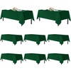 image:imagesancua Round Tablecloth 108 Inch Diameter 6 Pack Burgundy  Circle Polyester Fabric Table Cloth for Chiristmas Party Reception Banquet Birthday Washable Formal Table Cover Fit 4296 Inch TablesHunter Green