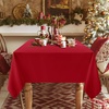 image:imagesancua Round Tablecloth 108 Inch Diameter 6 Pack Burgundy  Circle Polyester Fabric Table Cloth for Chiristmas Party Reception Banquet Birthday Washable Formal Table Cover Fit 4296 Inch TablesRed