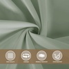 image:imagesancua Round Tablecloth 108 Inch Diameter 6 Pack Burgundy  Circle Polyester Fabric Table Cloth for Chiristmas Party Reception Banquet Birthday Washable Formal Table Cover Fit 4296 Inch TablesSage Green