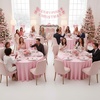 image:imagesancua Round Tablecloth 108 Inch Diameter 6 Pack Burgundy  Circle Polyester Fabric Table Cloth for Chiristmas Party Reception Banquet Birthday Washable Formal Table Cover Fit 4296 Inch TablesPink