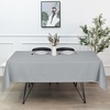 image:imagesancua White Table Cloths Rectangle 8 Pack 90x132 Inch Tablecoths Rectangular for 6 Foot Tables  Washable Polyester Fabric Table Cover for Wedding Birthday Party Banquet ReceptionSilver Grey