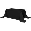 image:imagesancua White Table Cloths Rectangle 8 Pack 90x132 Inch Tablecoths Rectangular for 6 Foot Tables  Washable Polyester Fabric Table Cover for Wedding Birthday Party Banquet ReceptionBlack