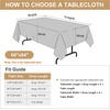 image:imagesancua White Table Cloths Rectangle 8 Pack 90x132 Inch Tablecoths Rectangular for 6 Foot Tables  Washable Polyester Fabric Table Cover for Wedding Birthday Party Banquet ReceptionOrange