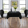 image:imagesancua White Table Cloths Rectangle 8 Pack 90x132 Inch Tablecoths Rectangular for 6 Foot Tables  Washable Polyester Fabric Table Cover for Wedding Birthday Party Banquet ReceptionBlack