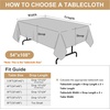 image:imagesancua White Table Cloths Rectangle 8 Pack 90x132 Inch Tablecoths Rectangular for 6 Foot Tables  Washable Polyester Fabric Table Cover for Wedding Birthday Party Banquet ReceptionGold