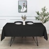 image:imagesancua White Table Cloths Rectangle 8 Pack 90x132 Inch Tablecoths Rectangular for 6 Foot Tables  Washable Polyester Fabric Table Cover for Wedding Birthday Party Banquet ReceptionBlack