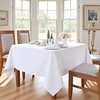 image:imagesancua White Table Cloths Rectangle 8 Pack 90x132 Inch Tablecoths Rectangular for 6 Foot Tables  Washable Polyester Fabric Table Cover for Wedding Birthday Party Banquet ReceptionWhite