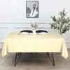 image:imagesancua White Table Cloths Rectangle 8 Pack 90x132 Inch Tablecoths Rectangular for 6 Foot Tables  Washable Polyester Fabric Table Cover for Wedding Birthday Party Banquet ReceptionBeige