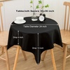 image:imagesancua White Table Cloths Rectangle 8 Pack 90x132 Inch Tablecoths Rectangular for 6 Foot Tables  Washable Polyester Fabric Table Cover for Wedding Birthday Party Banquet ReceptionBlack
