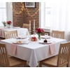 image:imagesancua White Table Cloths Rectangle 8 Pack 90x132 Inch Tablecoths Rectangular for 6 Foot Tables  Washable Polyester Fabric Table Cover for Wedding Birthday Party Banquet ReceptionWhite