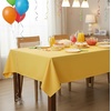 image:imagesancua White Table Cloths Rectangle 8 Pack 90x132 Inch Tablecoths Rectangular for 6 Foot Tables  Washable Polyester Fabric Table Cover for Wedding Birthday Party Banquet ReceptionYellow