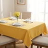 image:imagesancua White Table Cloths Rectangle 8 Pack 90x132 Inch Tablecoths Rectangular for 6 Foot Tables  Washable Polyester Fabric Table Cover for Wedding Birthday Party Banquet ReceptionYellow