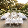 image:imagesancua White Table Cloths Rectangle 8 Pack 90x132 Inch Tablecoths Rectangular for 6 Foot Tables  Washable Polyester Fabric Table Cover for Wedding Birthday Party Banquet ReceptionWhite