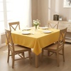 image:imagesancua White Table Cloths Rectangle 8 Pack 90x132 Inch Tablecoths Rectangular for 6 Foot Tables  Washable Polyester Fabric Table Cover for Wedding Birthday Party Banquet ReceptionYellow