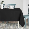 image:imagesancua White Table Cloths Rectangle 8 Pack 90x132 Inch Tablecoths Rectangular for 6 Foot Tables  Washable Polyester Fabric Table Cover for Wedding Birthday Party Banquet ReceptionBlack
