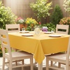 image:imagesancua White Table Cloths Rectangle 8 Pack 90x132 Inch Tablecoths Rectangular for 6 Foot Tables  Washable Polyester Fabric Table Cover for Wedding Birthday Party Banquet ReceptionYellow