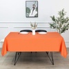 image:imagesancua White Table Cloths Rectangle 8 Pack 90x132 Inch Tablecoths Rectangular for 6 Foot Tables  Washable Polyester Fabric Table Cover for Wedding Birthday Party Banquet ReceptionOrange