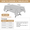 image:imagesancua White Table Cloths Rectangle 8 Pack 90x132 Inch Tablecoths Rectangular for 6 Foot Tables  Washable Polyester Fabric Table Cover for Wedding Birthday Party Banquet ReceptionRoyal Blue