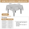 image:imagesancua White Table Cloths Rectangle 8 Pack 90x132 Inch Tablecoths Rectangular for 6 Foot Tables  Washable Polyester Fabric Table Cover for Wedding Birthday Party Banquet ReceptionGold