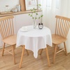 image:imagesancua White Table Cloths Rectangle 8 Pack 90x132 Inch Tablecoths Rectangular for 6 Foot Tables  Washable Polyester Fabric Table Cover for Wedding Birthday Party Banquet ReceptionWhite
