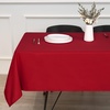 image:imagesancua White Table Cloths Rectangle 8 Pack 90x132 Inch Tablecoths Rectangular for 6 Foot Tables  Washable Polyester Fabric Table Cover for Wedding Birthday Party Banquet ReceptionRed