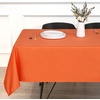 image:imagesancua White Table Cloths Rectangle 8 Pack 90x132 Inch Tablecoths Rectangular for 6 Foot Tables  Washable Polyester Fabric Table Cover for Wedding Birthday Party Banquet ReceptionOrange