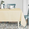 image:imagesancua White Table Cloths Rectangle 8 Pack 90x132 Inch Tablecoths Rectangular for 6 Foot Tables  Washable Polyester Fabric Table Cover for Wedding Birthday Party Banquet ReceptionBeige