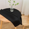 image:imagesancua White Table Cloths Rectangle 8 Pack 90x132 Inch Tablecoths Rectangular for 6 Foot Tables  Washable Polyester Fabric Table Cover for Wedding Birthday Party Banquet ReceptionBlack