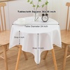image:imagesancua White Table Cloths Rectangle 8 Pack 90x132 Inch Tablecoths Rectangular for 6 Foot Tables  Washable Polyester Fabric Table Cover for Wedding Birthday Party Banquet ReceptionWhite