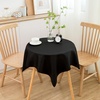 image:imagesancua White Table Cloths Rectangle 8 Pack 90x132 Inch Tablecoths Rectangular for 6 Foot Tables  Washable Polyester Fabric Table Cover for Wedding Birthday Party Banquet ReceptionBlack