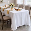 image:imagesancua White Table Cloths Rectangle 8 Pack 90x132 Inch Tablecoths Rectangular for 6 Foot Tables  Washable Polyester Fabric Table Cover for Wedding Birthday Party Banquet ReceptionWhite