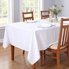 image:imagesancua White Table Cloths Rectangle 8 Pack 90x132 Inch Tablecoths Rectangular for 6 Foot Tables  Washable Polyester Fabric Table Cover for Wedding Birthday Party Banquet ReceptionWhite