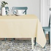 image:imagesancua White Table Cloths Rectangle 8 Pack 90x132 Inch Tablecoths Rectangular for 6 Foot Tables  Washable Polyester Fabric Table Cover for Wedding Birthday Party Banquet ReceptionBeige