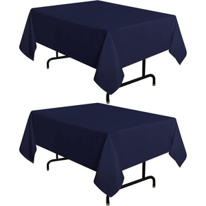 image:imagesancua Round Tablecloth 108 Inch Diameter 6 Pack Burgundy  Circle Polyester Fabric Table Cloth for Chiristmas Party Reception Banquet Birthday Washable Formal Table Cover Fit 4296 Inch TablesNavy Blue