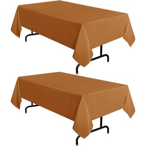image:imagesancua Round Tablecloth 108 Inch Diameter 6 Pack Burgundy  Circle Polyester Fabric Table Cloth for Chiristmas Party Reception Banquet Birthday Washable Formal Table Cover Fit 4296 Inch TablesBronze